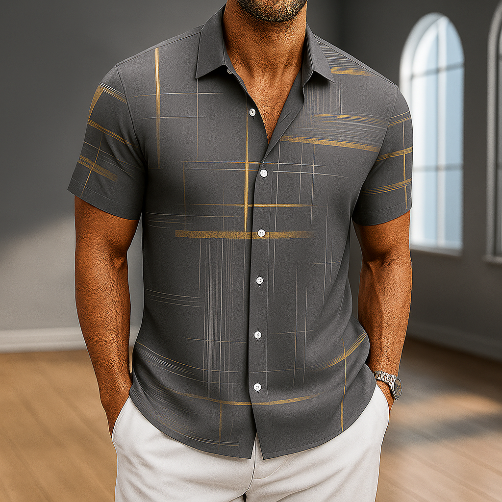 Arden Silk Button-Up Shirt
