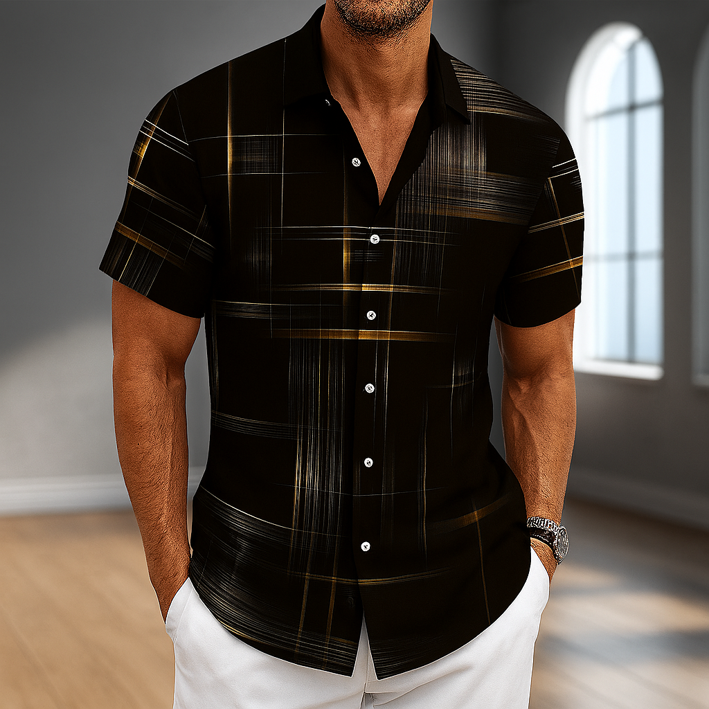 Arden Silk Button-Up Shirt