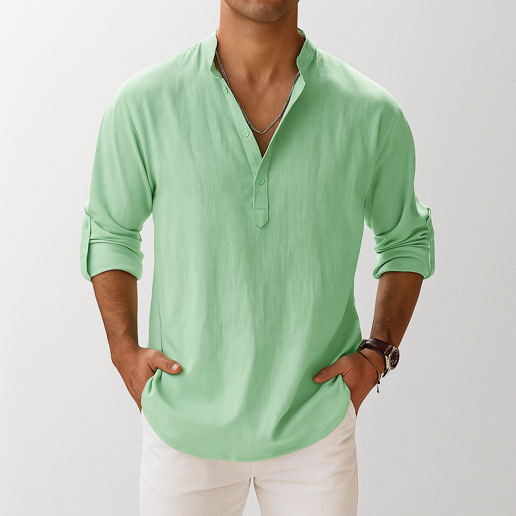 Arden Linen Popover Shirt