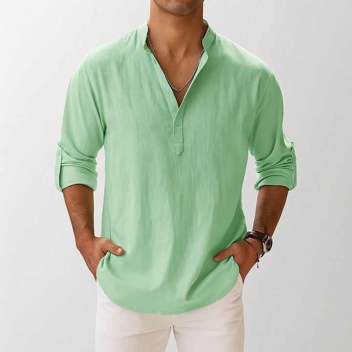 Arden Linen Popover Shirt