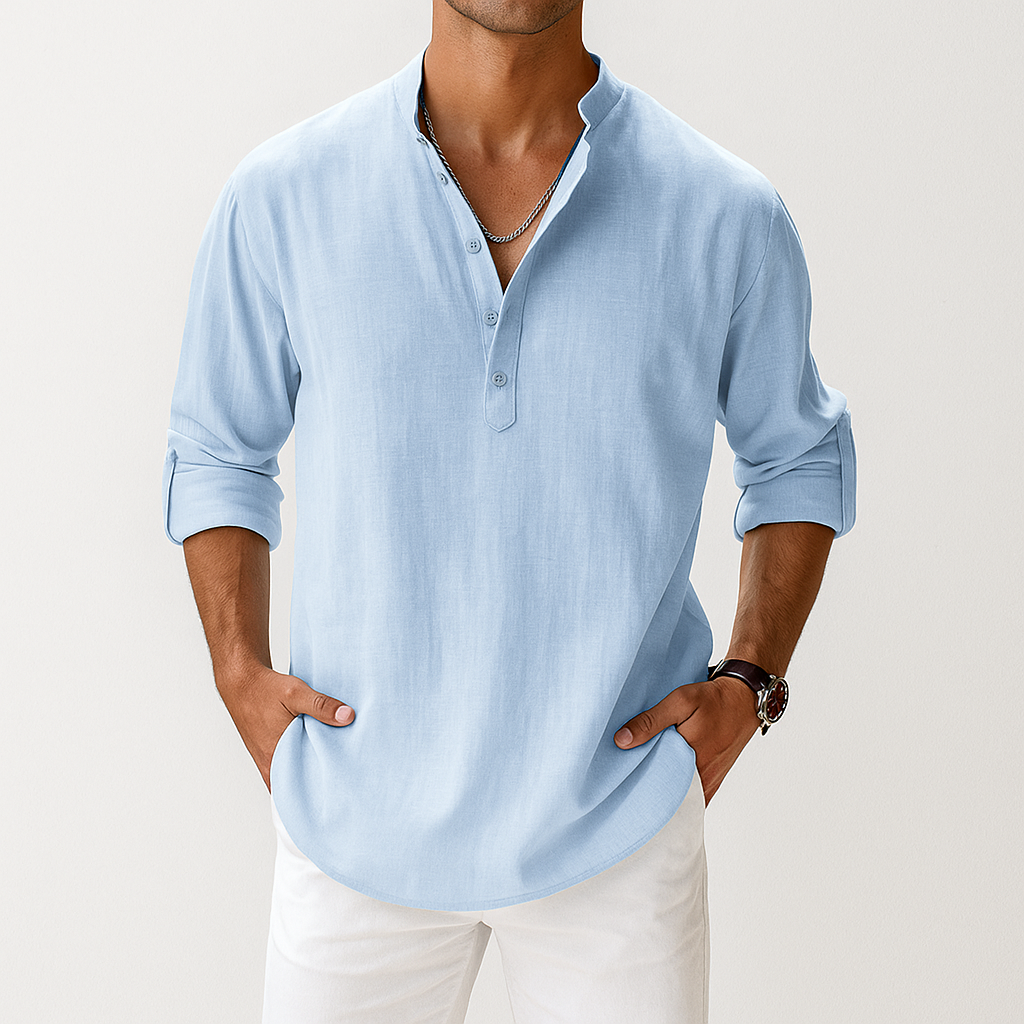 Arden Linen Popover Shirt