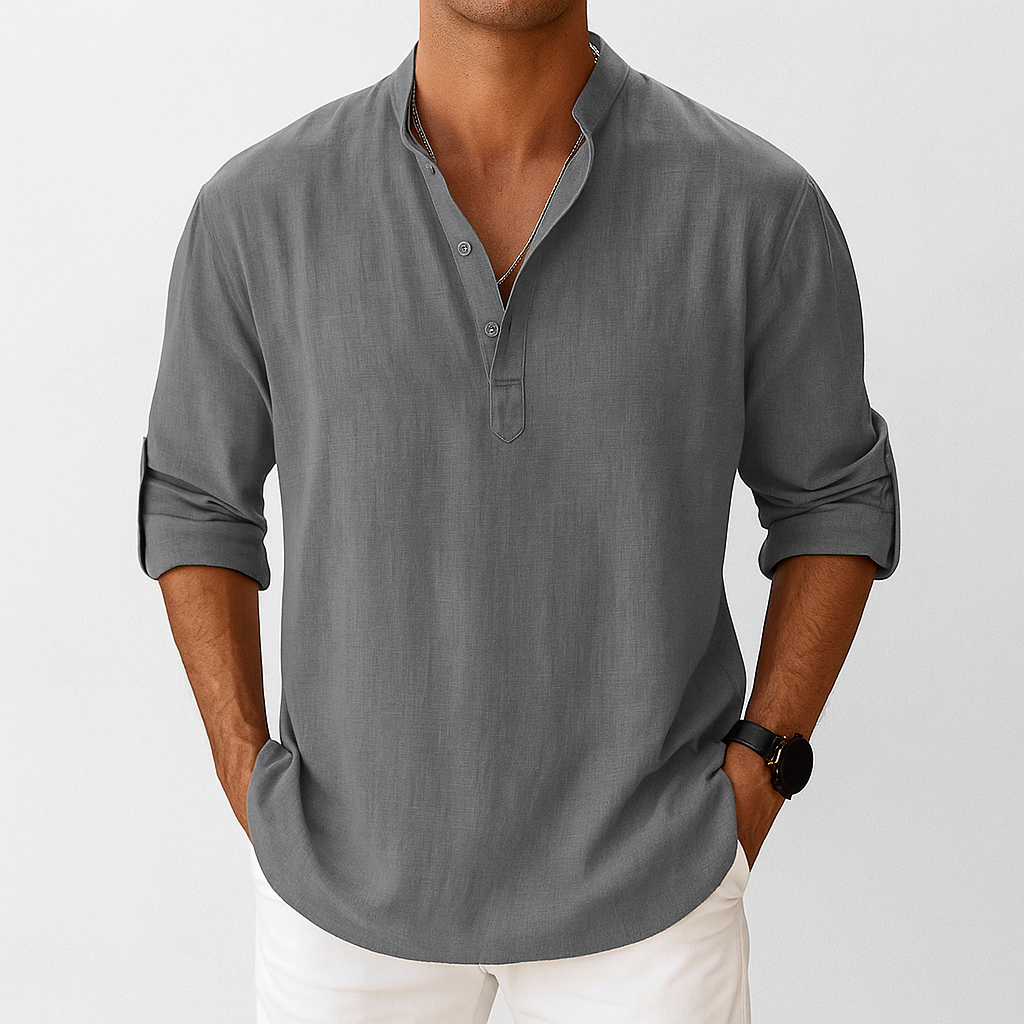 Arden Linen Popover Shirt
