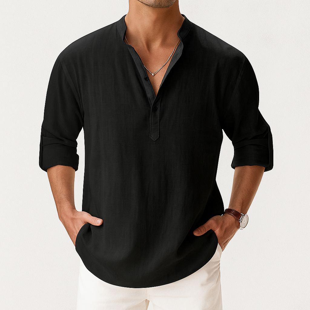 Arden Linen Popover Shirt