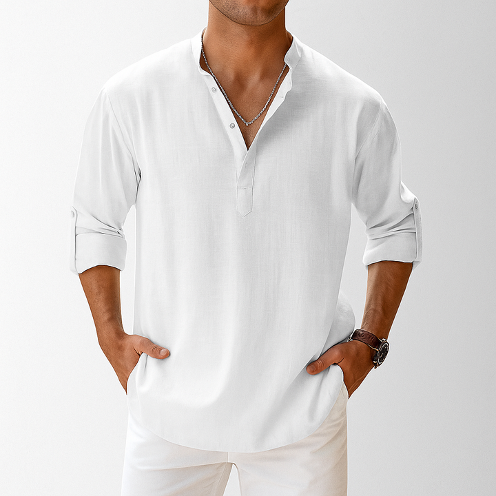 Arden Linen Popover Shirt