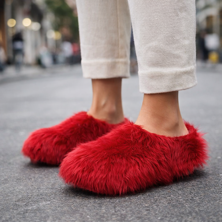 Elara Fur Mules