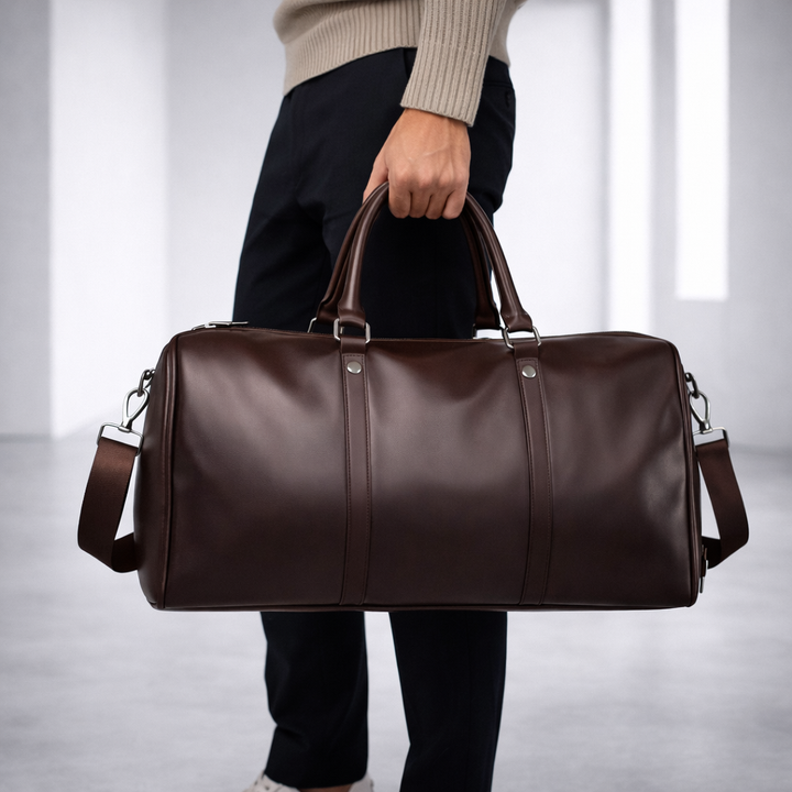 Savoni Leather Duffle Bag