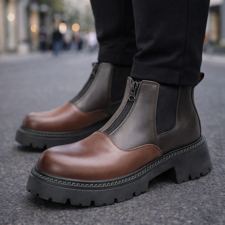 Savoni Leather Chelsea Boots