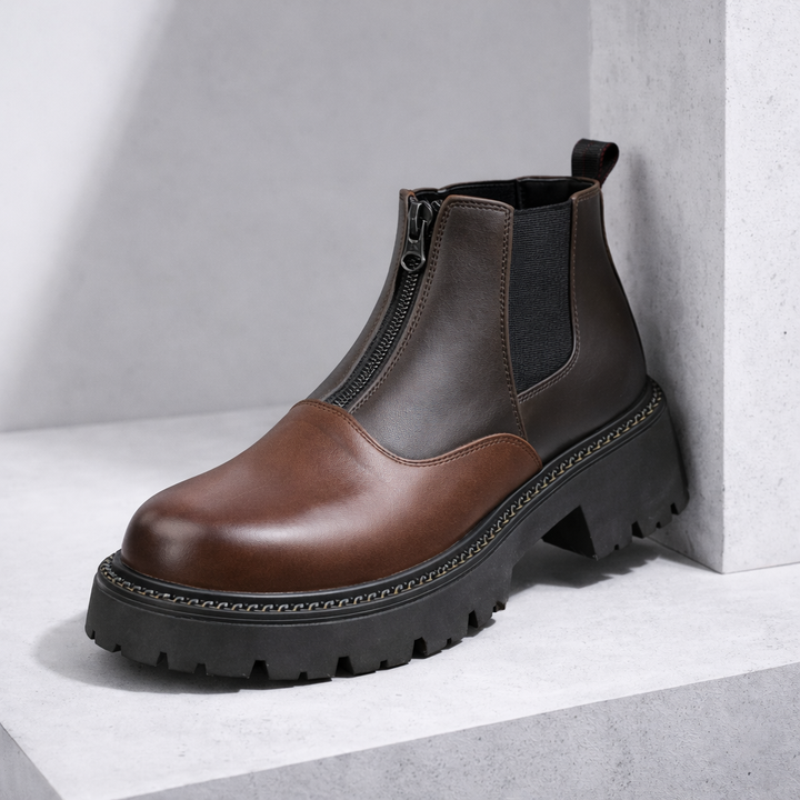 Savoni Leather Chelsea Boots