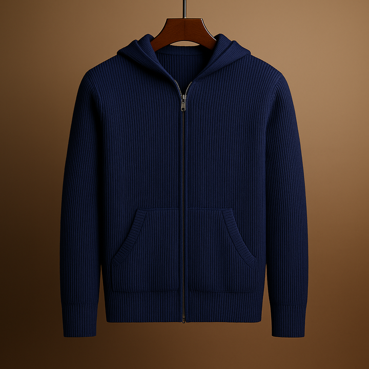 Savoni Wool Zip-Up Hoodie