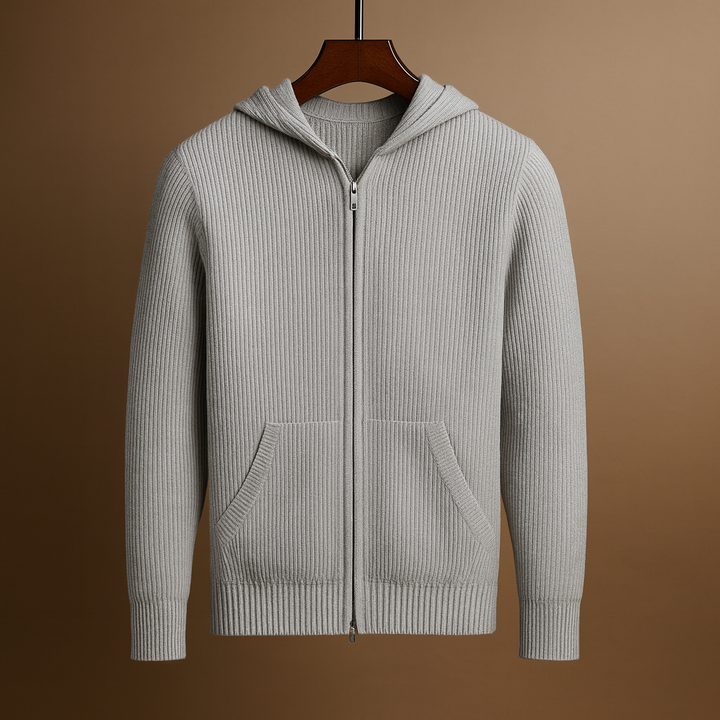 Savoni Wool Zip-Up Hoodie