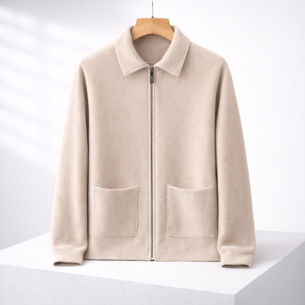 Savonti Cashmere Zip-Up Sweater