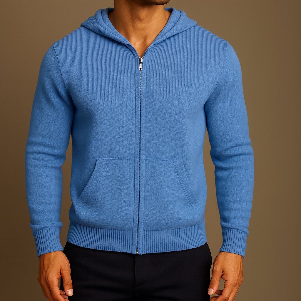 Savoni Wool Zip-Up Hoodie