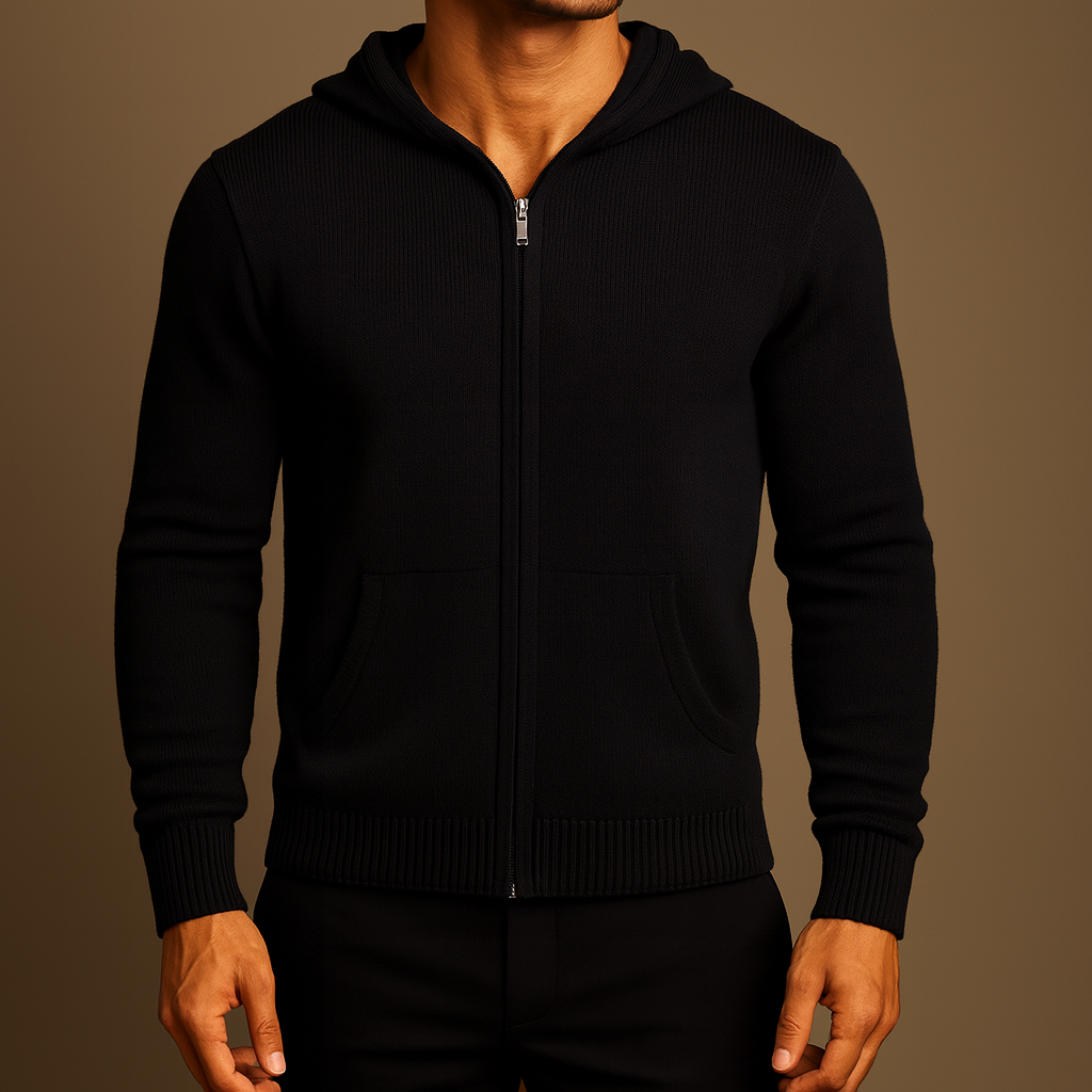 Savoni Wool Zip-Up Hoodie