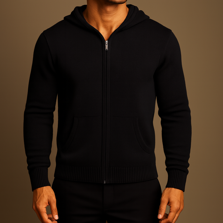 Savoni Wool Zip-Up Hoodie
