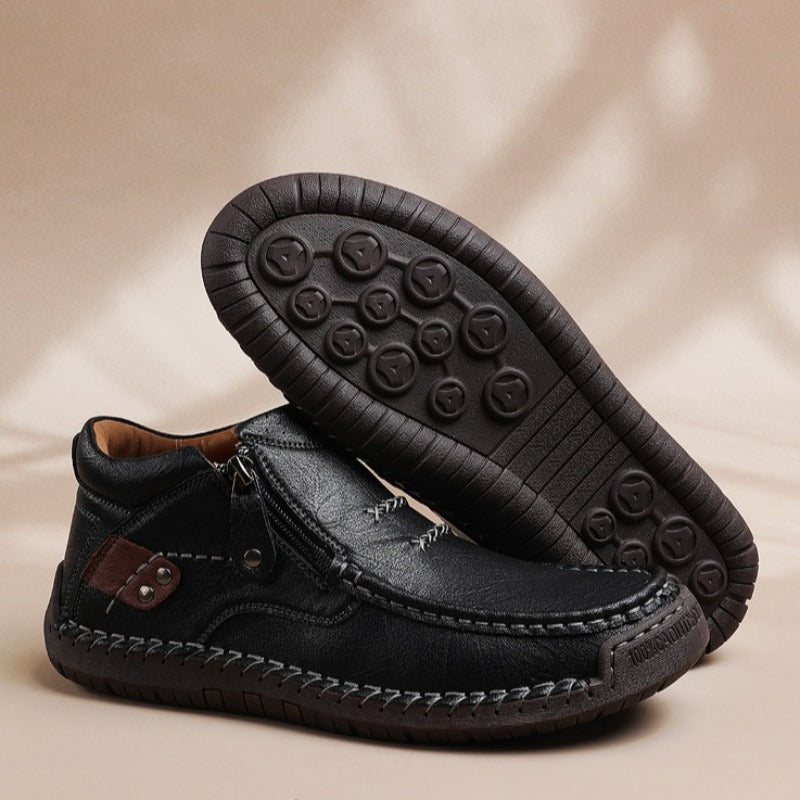 Savoni Leather Ankle Shoes