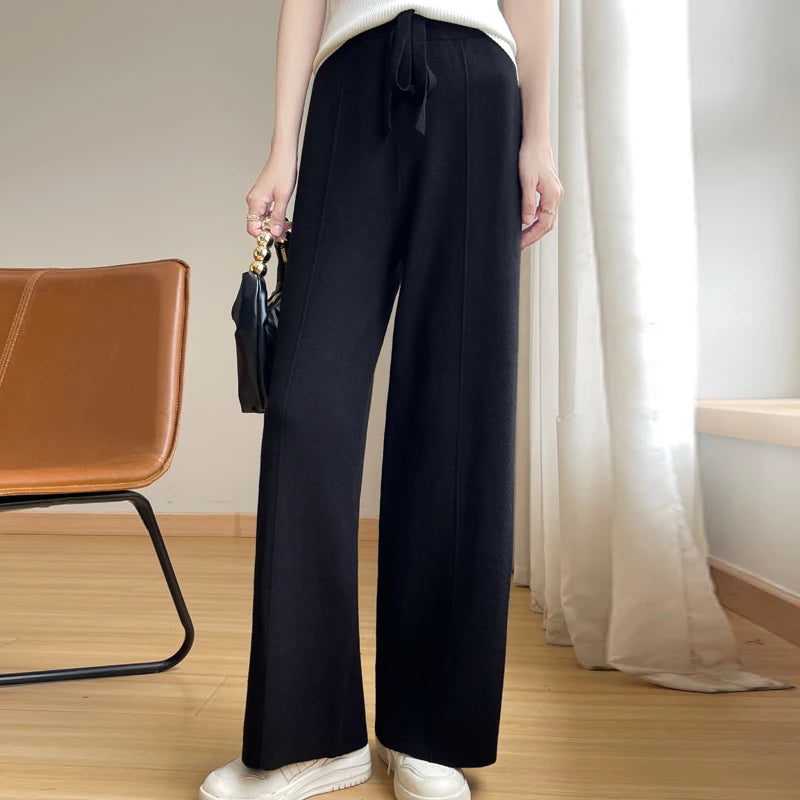 Sophia Bow Knitted Pants