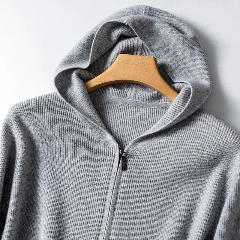 Savoni Wool Zip-Up Hoodie