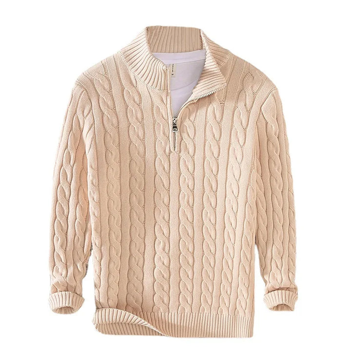 Arden Half-Zip Cotton Sweater
