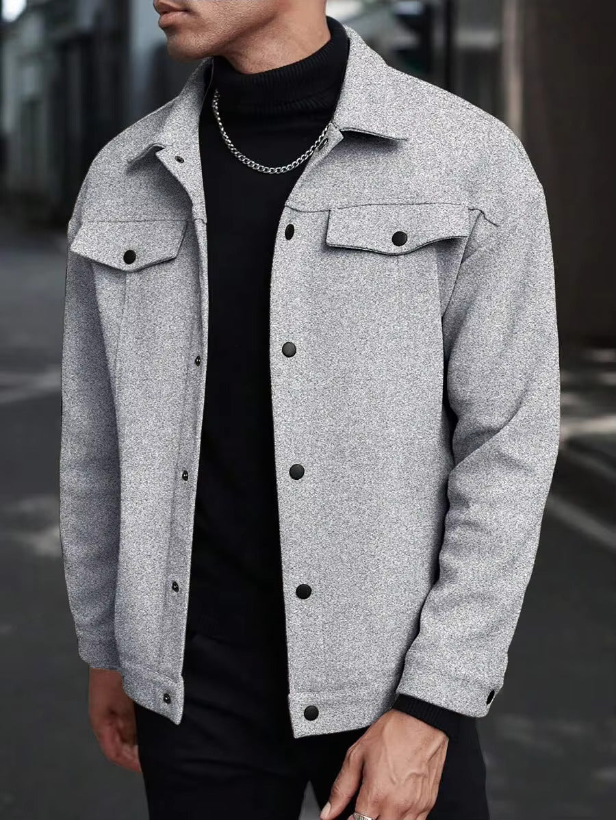 Savoni Wool Button-Up Jacket