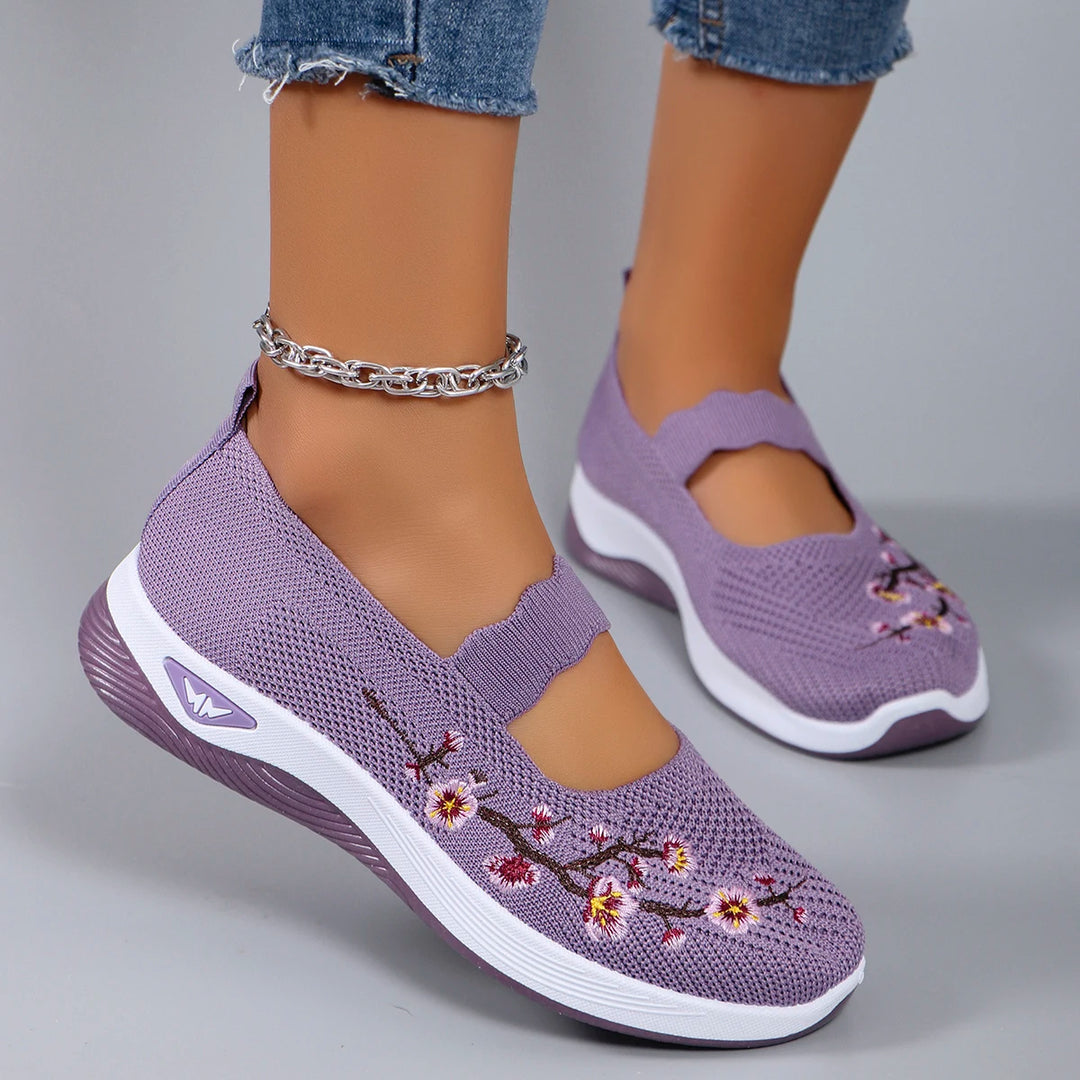 Savona Bloom Cotton Slip-Ons