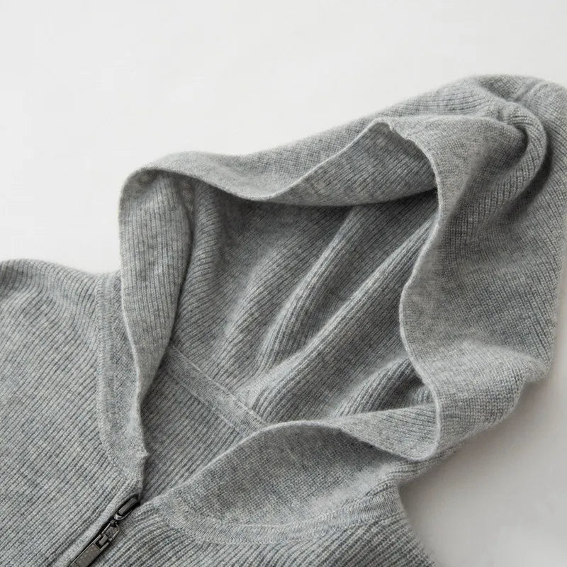 Savoni Wool Zip-Up Hoodie