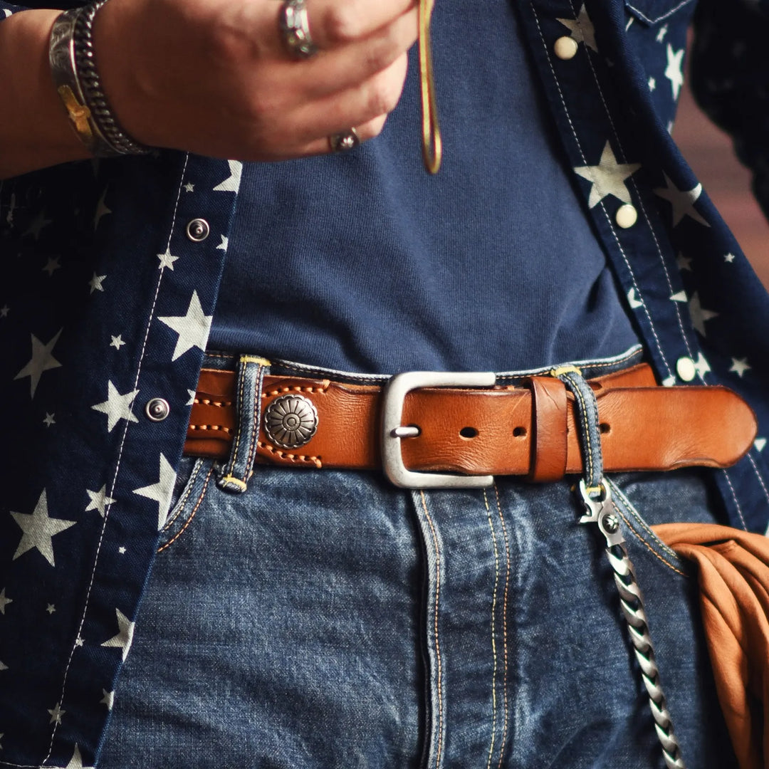 Handcrafted Leather Western Belt