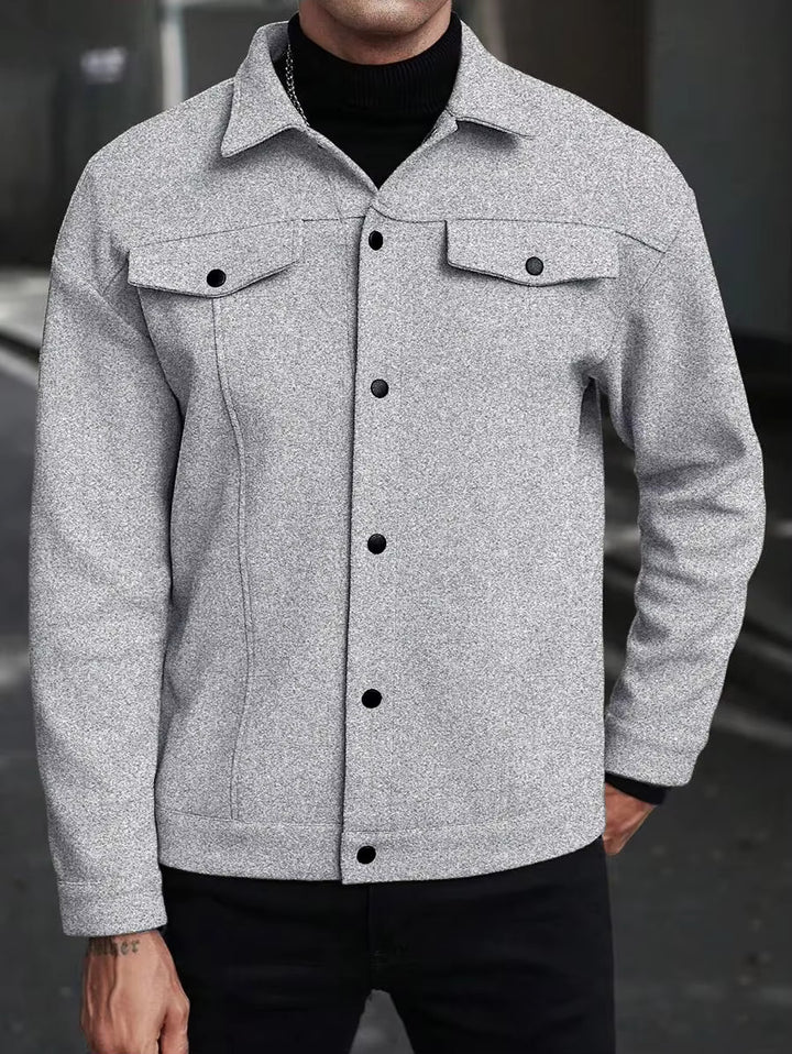 Savoni Wool Button-Up Jacket