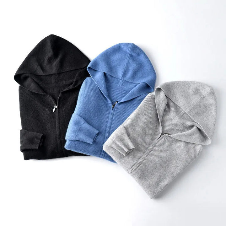 Savoni Wool Zip-Up Hoodie