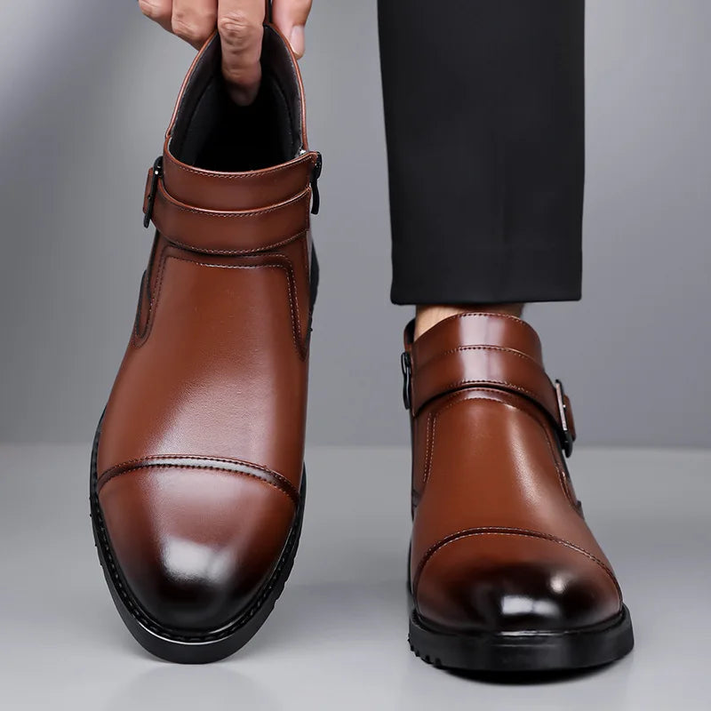 Savoni Leather Chelsea Boots