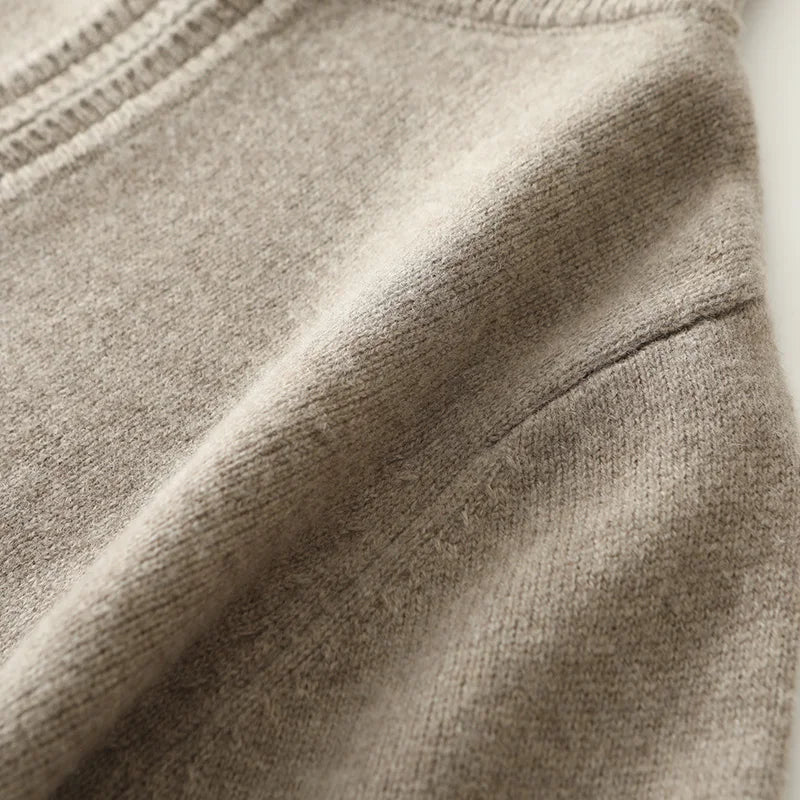 Savoni Wool Quarter-Zip Sweater