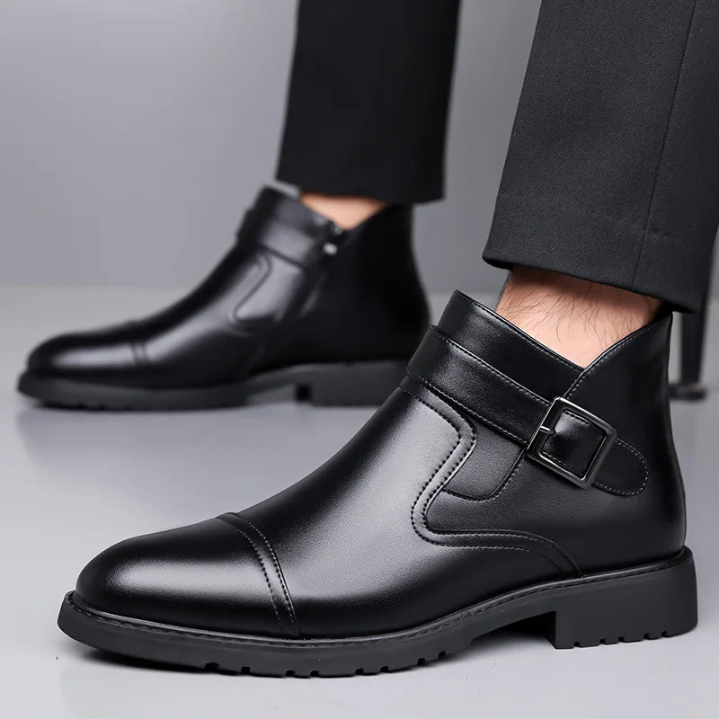 Savoni Leather Chelsea Boots