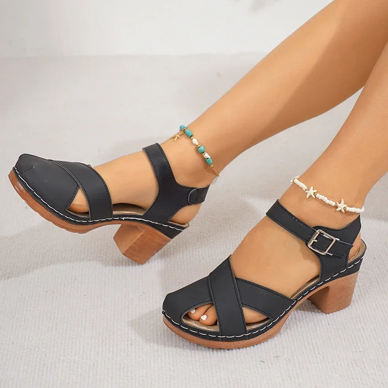 Savona Leather Heels