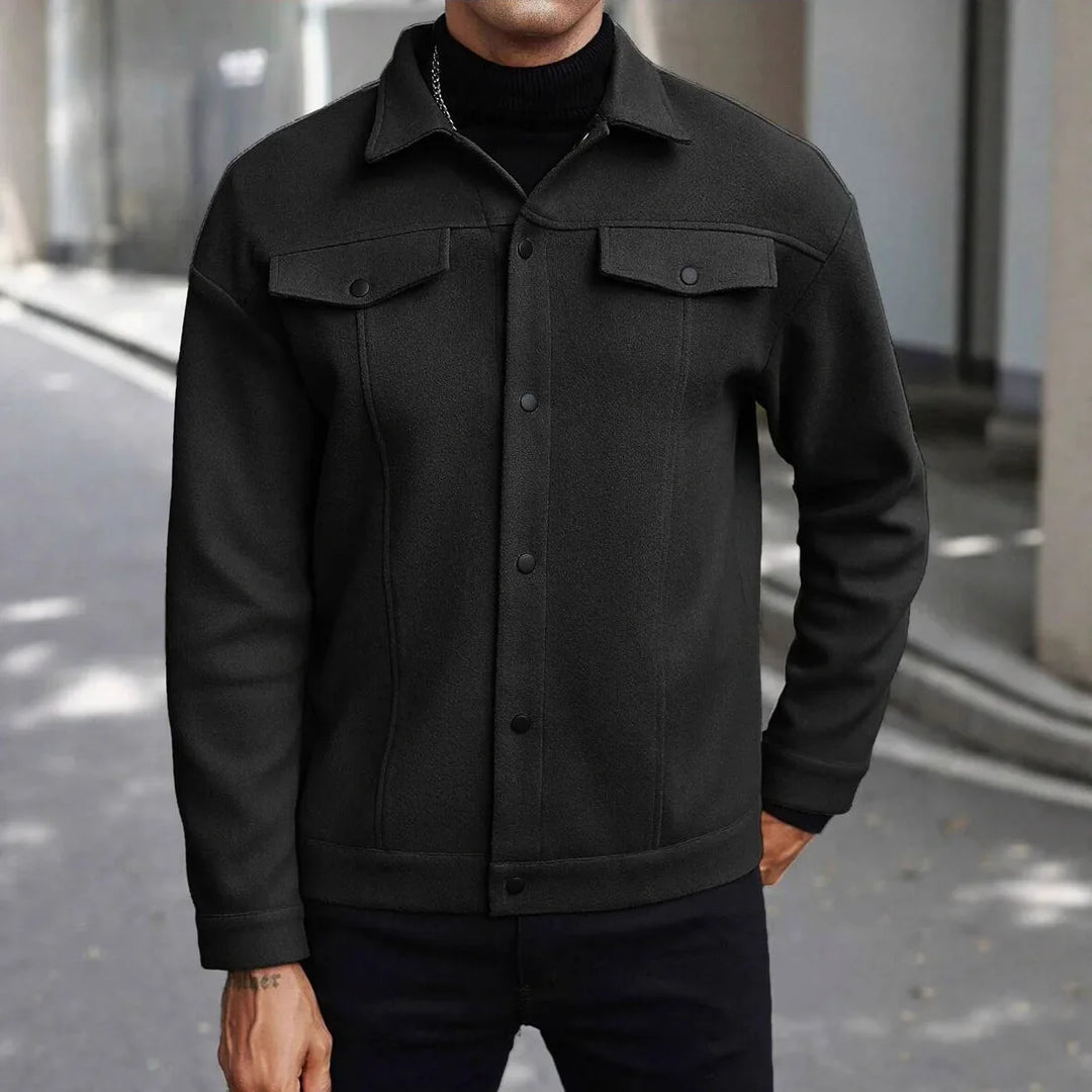 Savoni Wool Button-Up Jacket