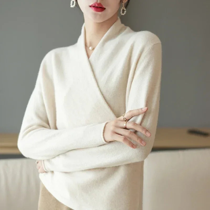 Sophia Wool V-Neck Sweater