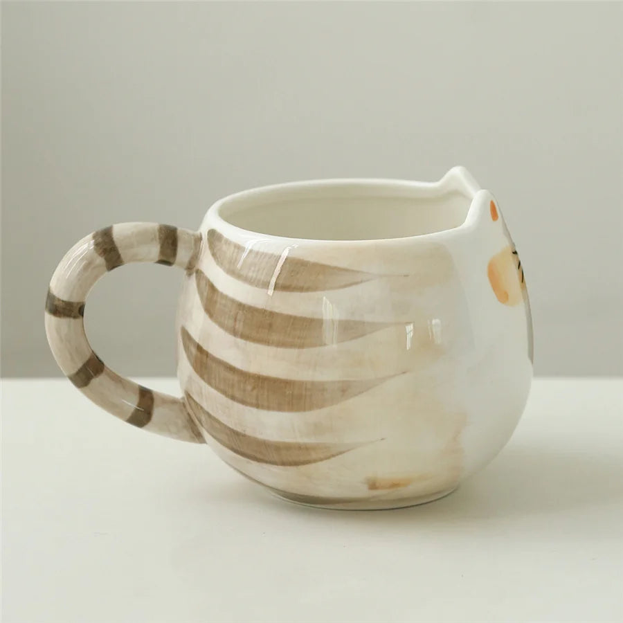 Purrfect Cat-Shaped Ceramic Mug