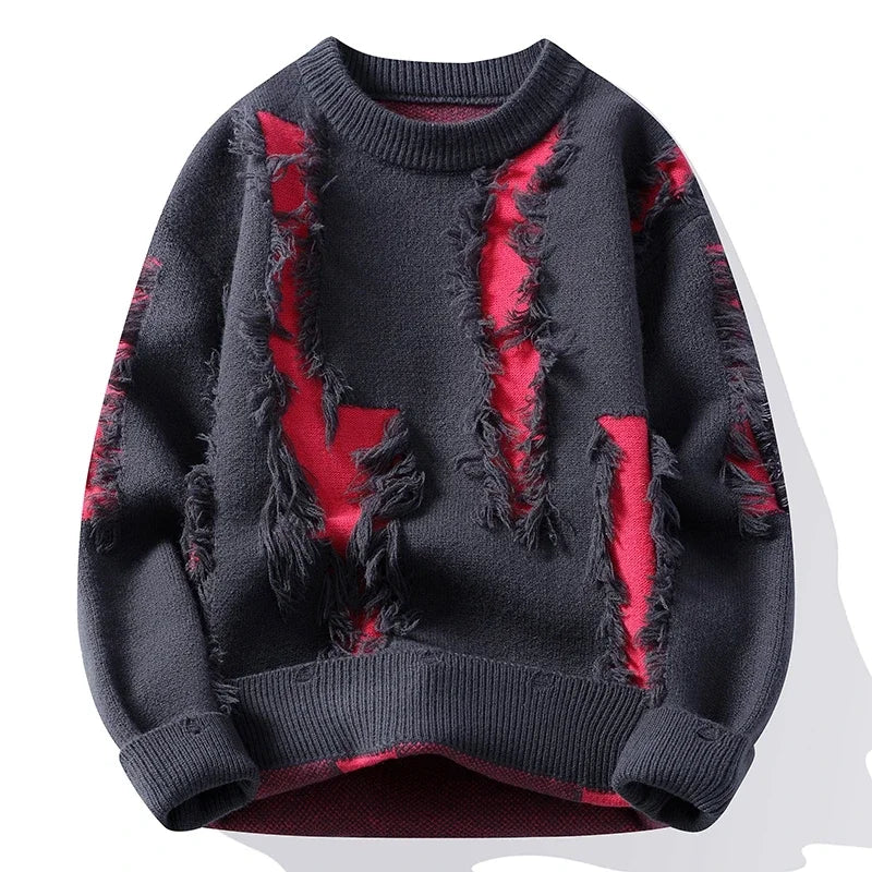 Camden Frayed Knit Sweater