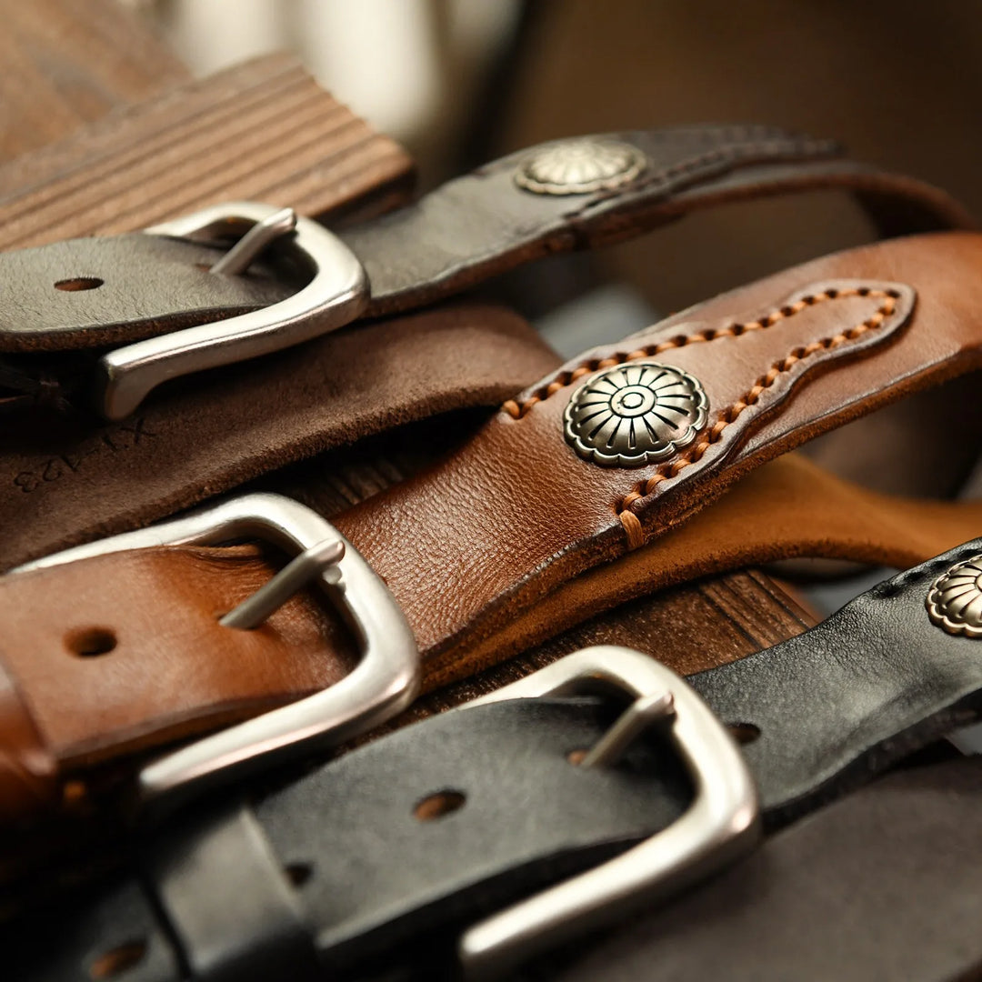 Handcrafted Leather Western Belt