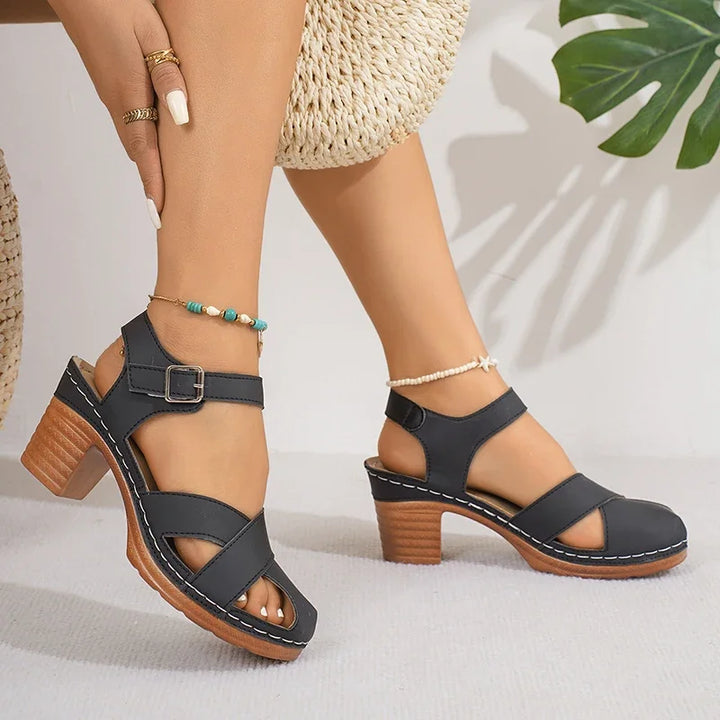Savona Leather Heels