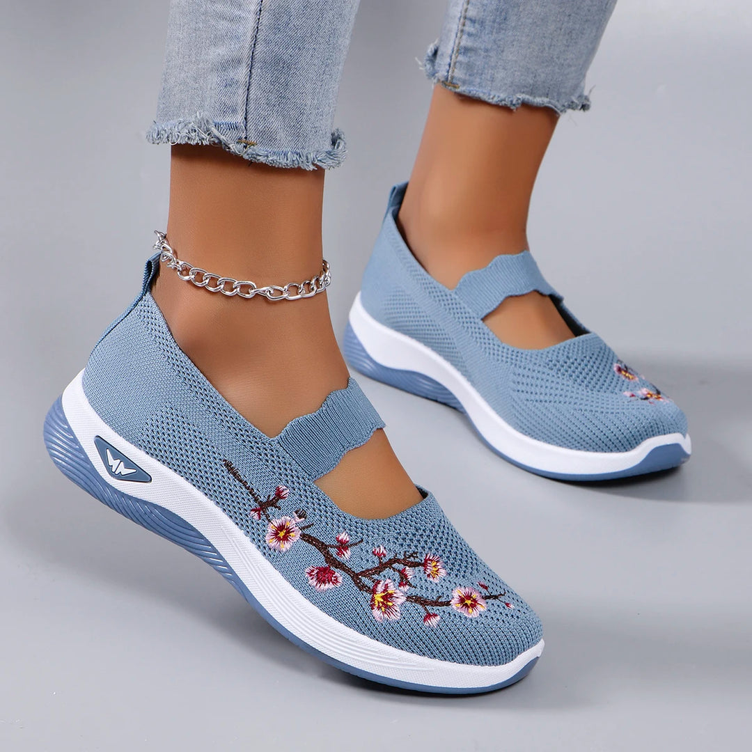 Savona Bloom Cotton Slip-Ons
