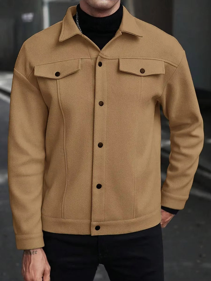 Savoni Wool Button-Up Jacket