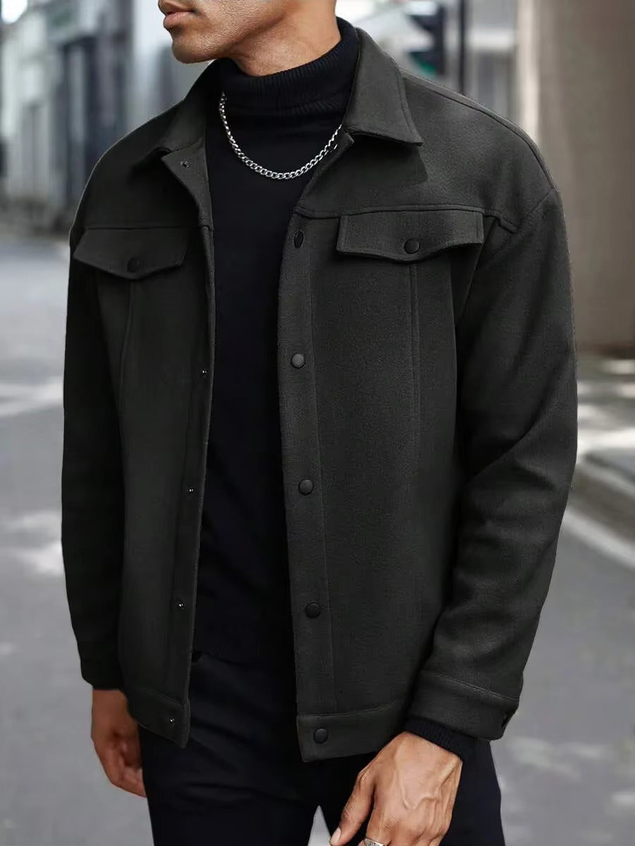 Savoni Wool Button-Up Jacket