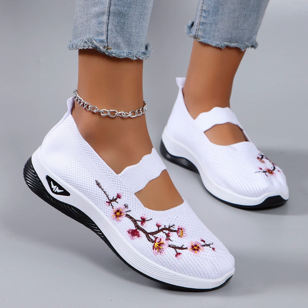 Savona Bloom Cotton Slip-Ons