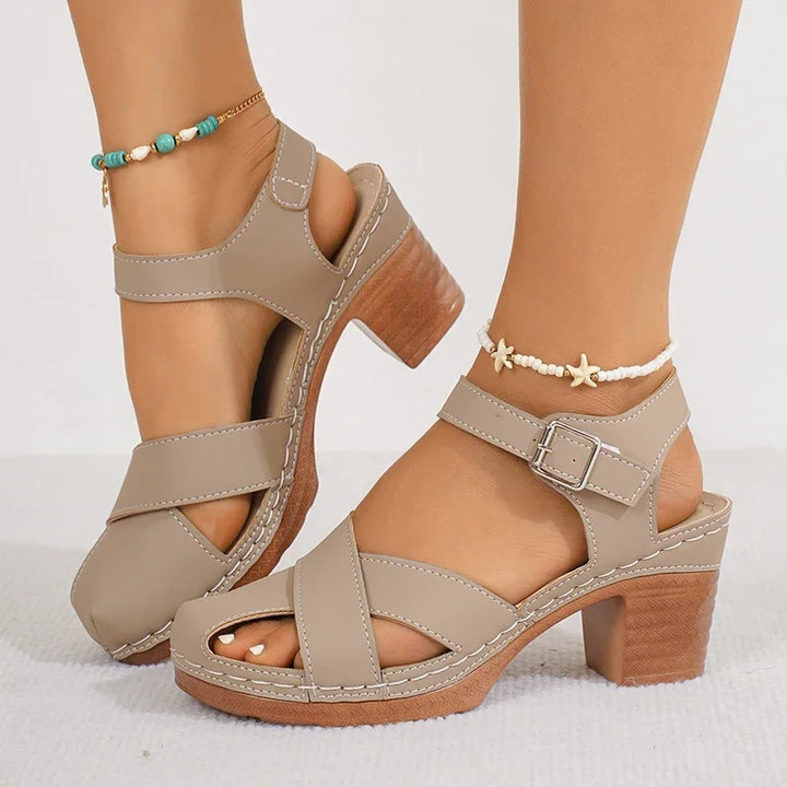 Savona Leather Heels