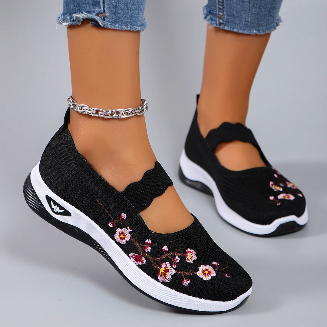 Savona Bloom Cotton Slip-Ons