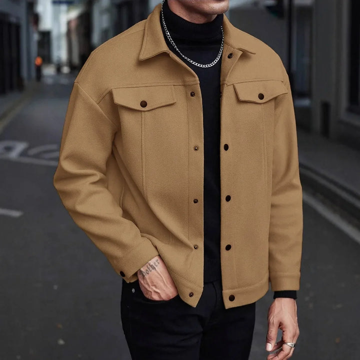 Savoni Wool Button-Up Jacket