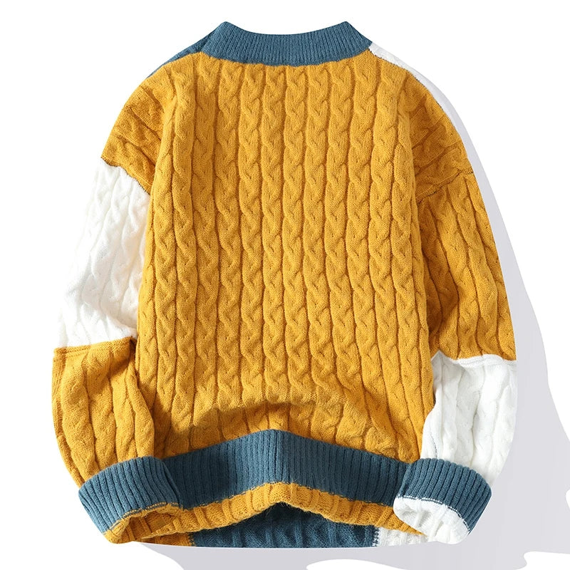 Arden Knitted Patchwork Sweater