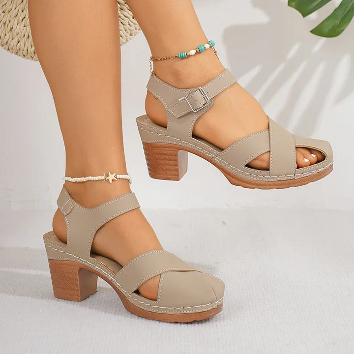 Savona Leather Heels