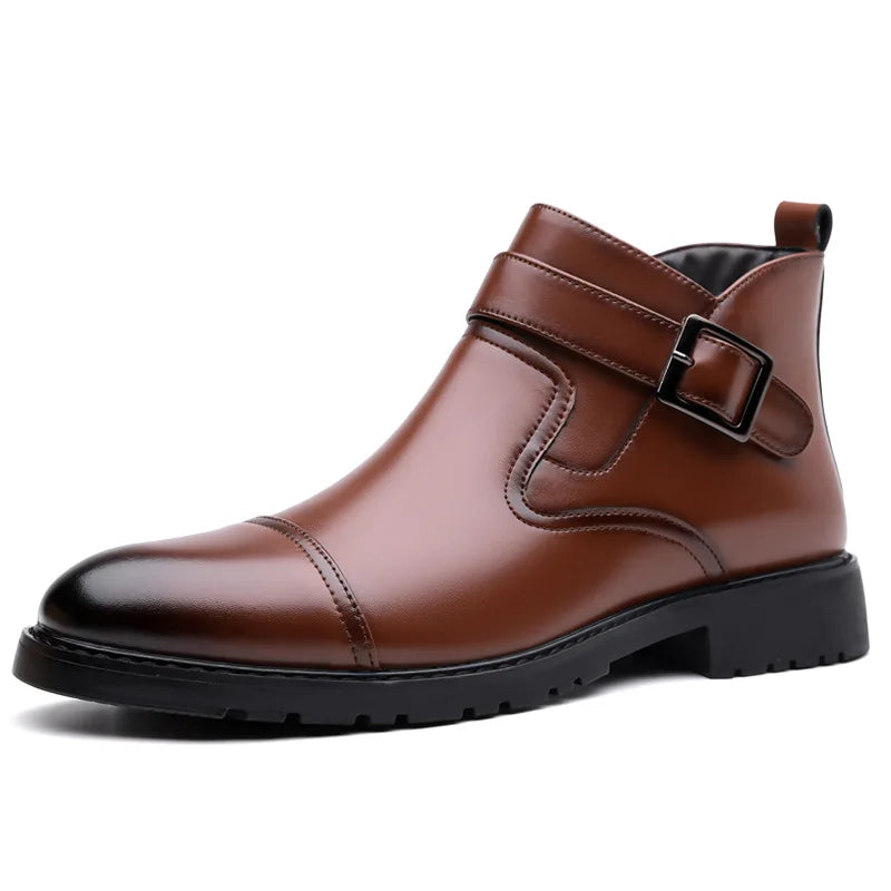 Savoni Leather Chelsea Boots