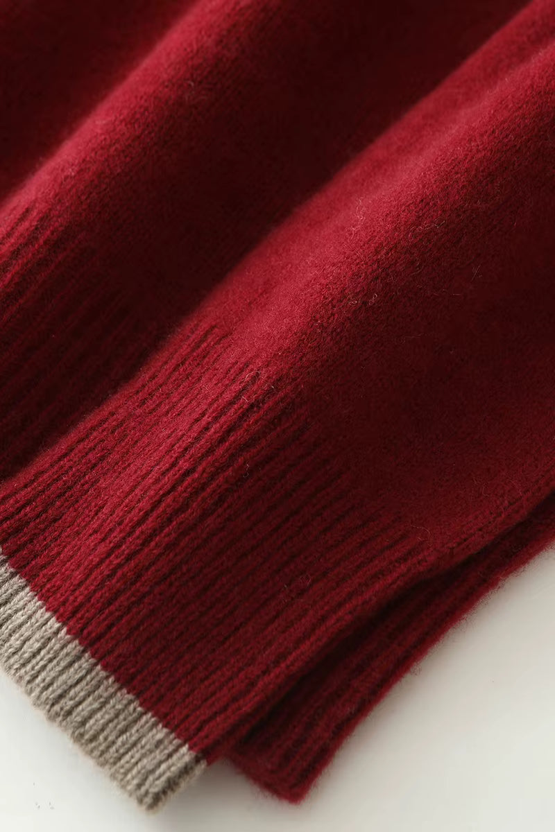 Savoni Wool Quarter-Zip Sweater