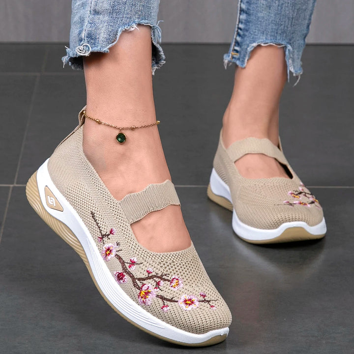 Savona Bloom Cotton Slip-Ons